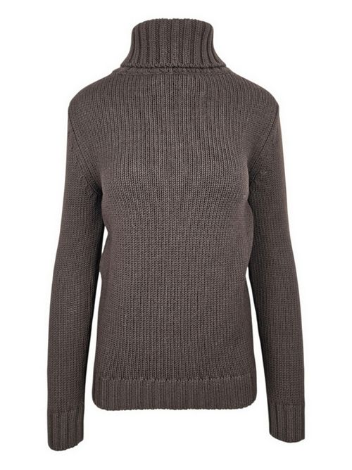 maglia donna dolcevita marrone Base Milano | B2117-1700278